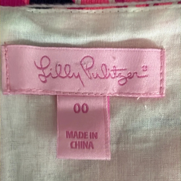 Lilly Pulitzer Gabby Shift Dress in Bright Navy Coco Safari - NWOT - Size 00 - Picture 5 of 7